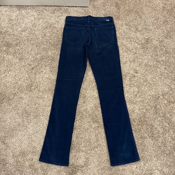MOTHER High Waisted Navy Rascal Someone Else's Fairytale Corduroy Pants Size 29 - Picture 4 of 8